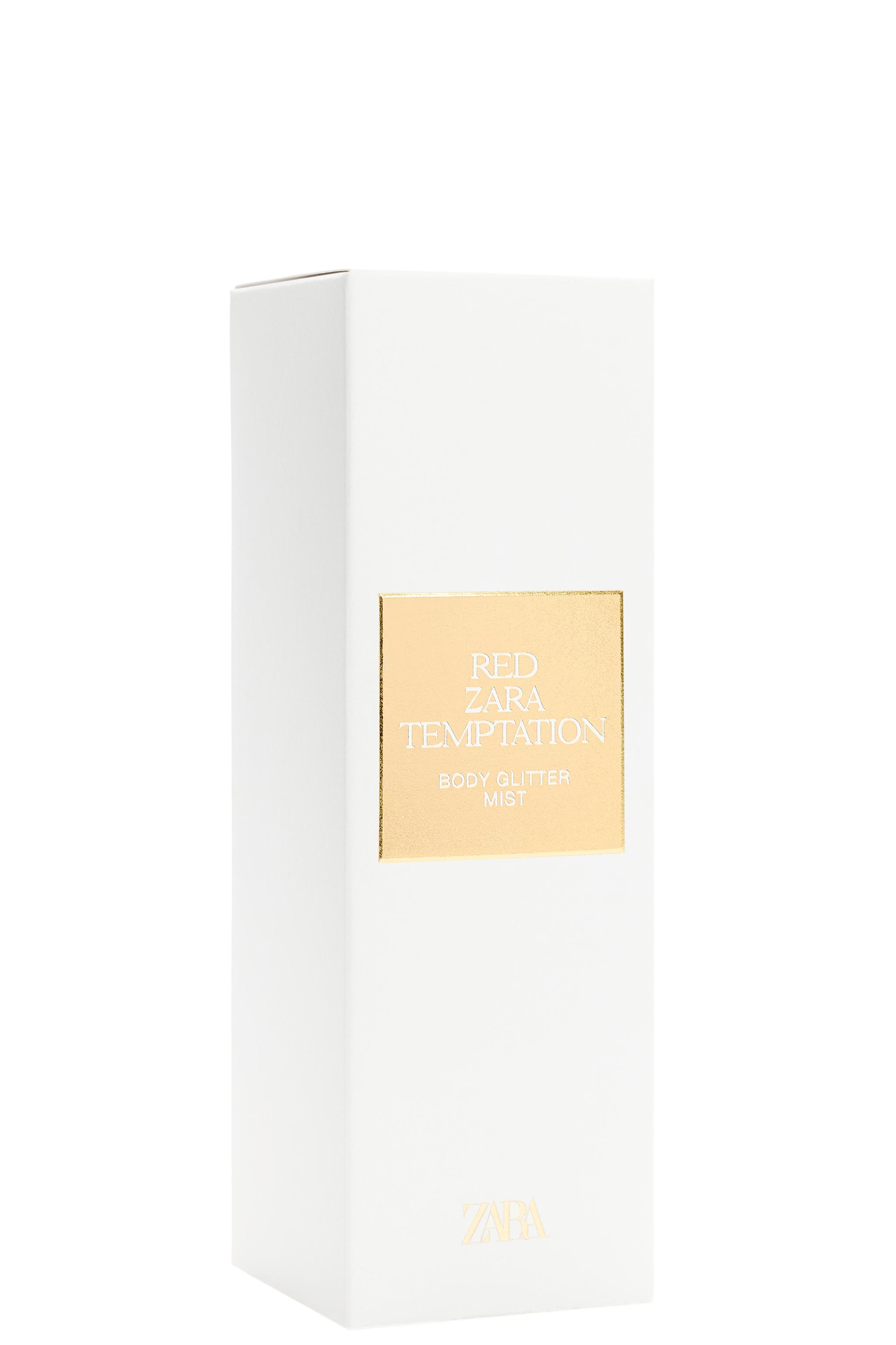 RED ZARA TEMPTATION BODY GLITTER SPRAY 100ML (3.4 FL.OZ).